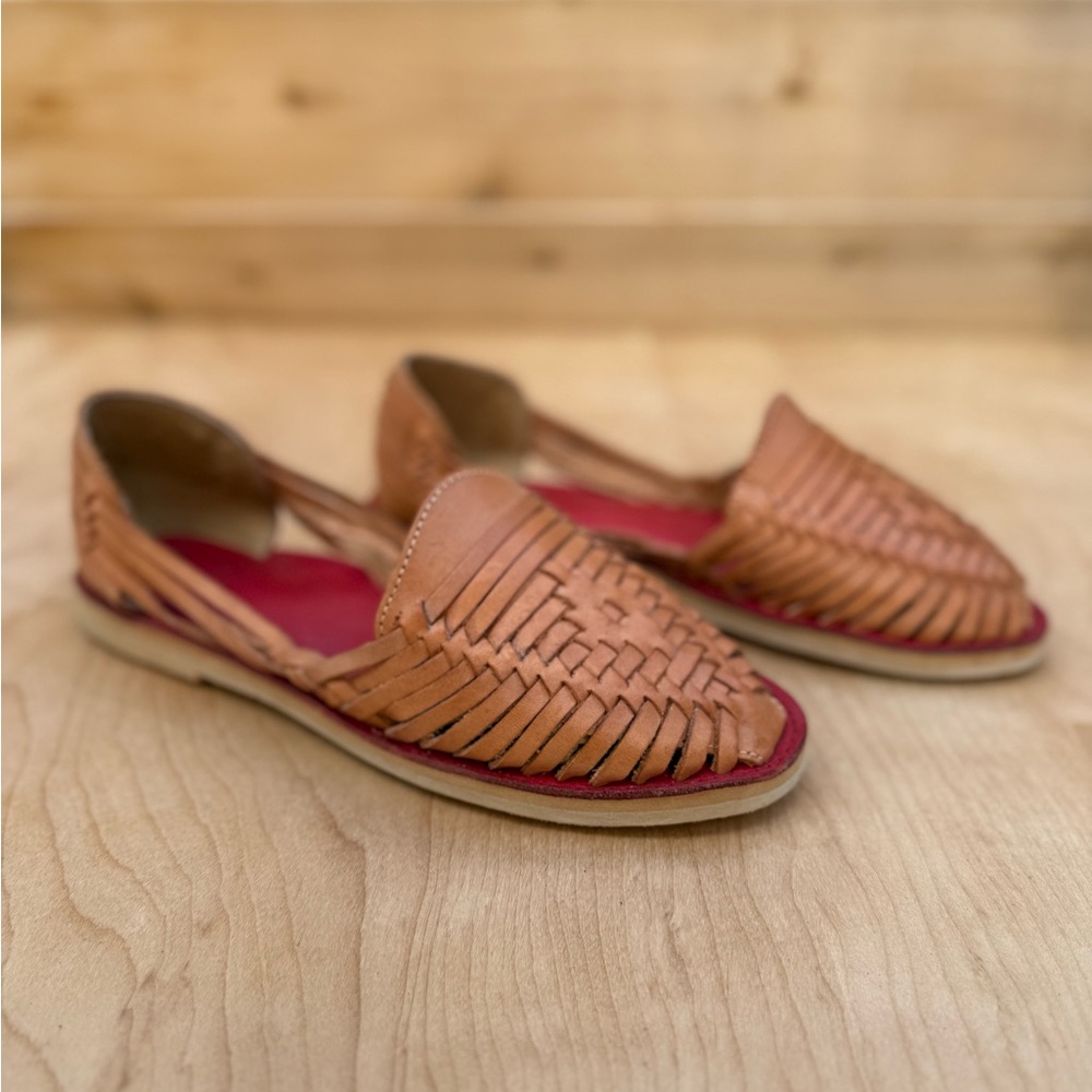 Women’s Woven Leather Espadrille Slip-On’s - Picture 6 of 11